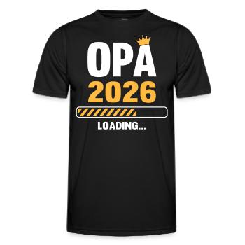 Opa 2026 Loading - Männer Funktions-T-Shirt - Schwarz - Vorne - AI Model Male 178 dark (178cm)