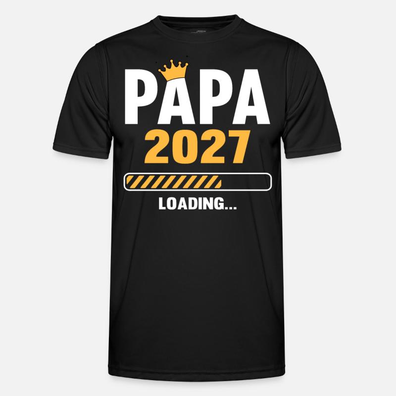 Papa 2027 Loading - Men's Functional T-Shirt - black