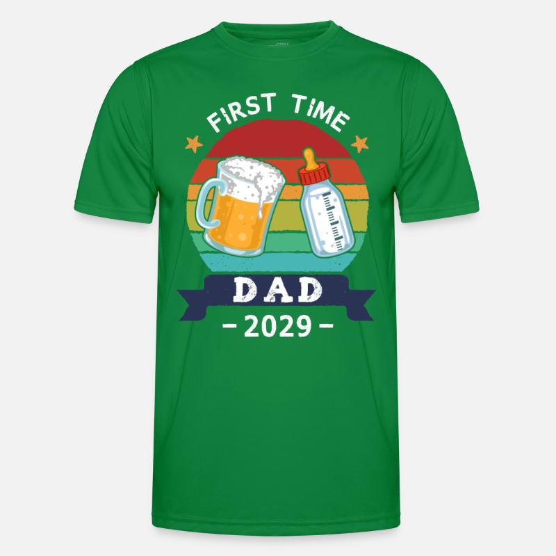First Time Dad 2029 Men's Functional T-Shirt