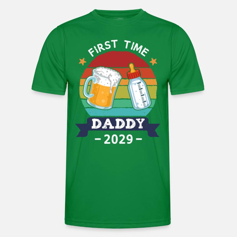 First Time Daddy 2029 Men's Functional T-Shirt