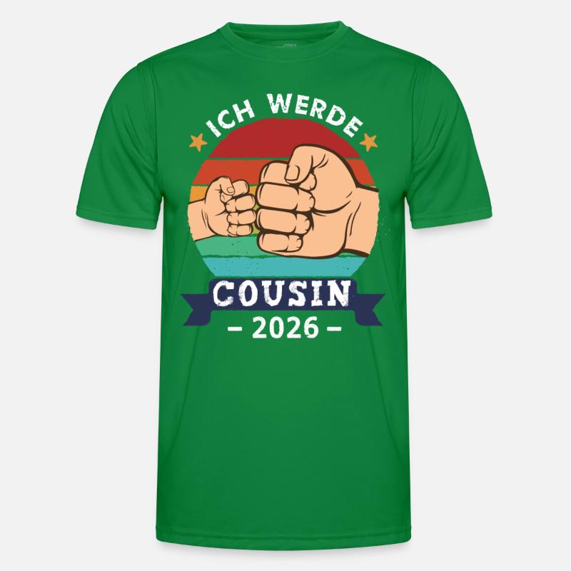 Ich werde Cousin 2026 Schwangerschaft Werdender Männer Funktions-T-Shirt