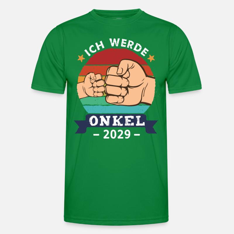 Ich werde Onkel 2029 Schwangerschaft Werdender Männer Funktions-T-Shirt