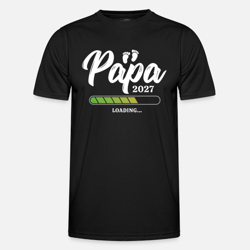 Papa Loading 2027 - Men's Functional T-Shirt - black