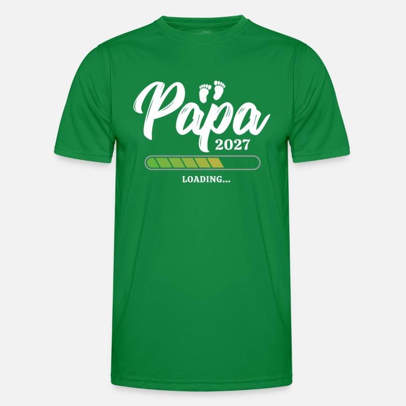 Papa Loading 2027 Männer Funktions-T-Shirt