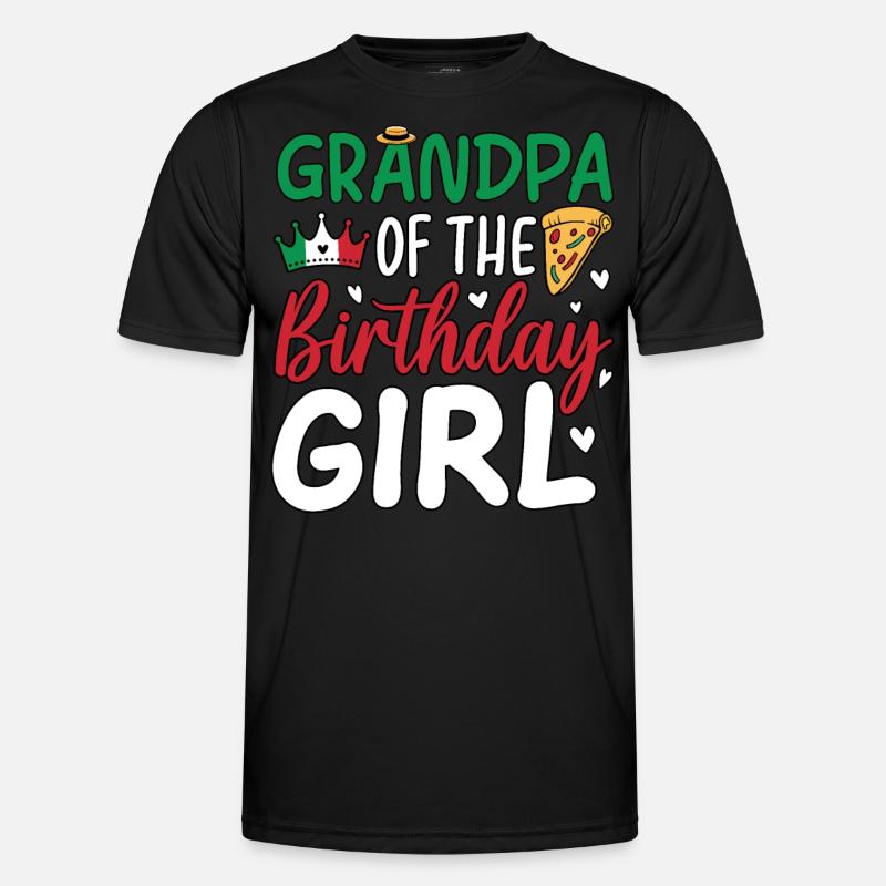 Papi de la fille d’anniversaire T-shirt sport Homme