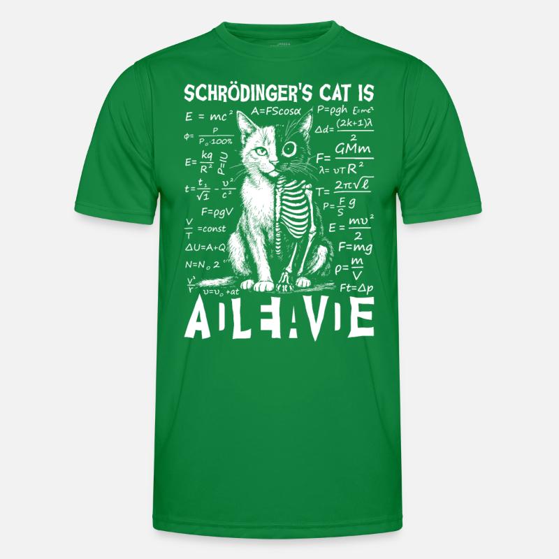 Le chat de Schrödinger mort et vif T-shirt sport Homme