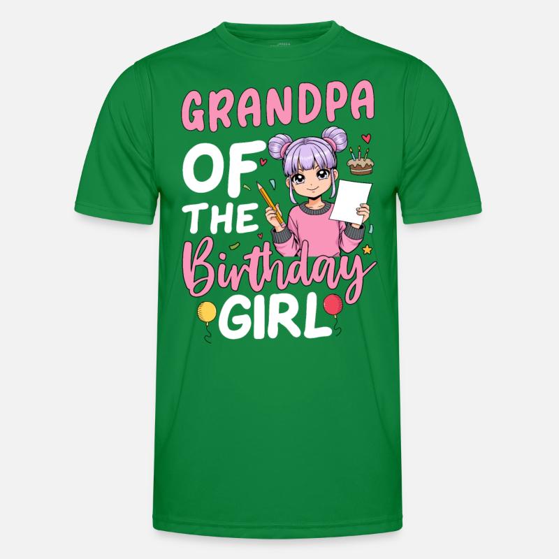 Papi de la fille d’anniversaire T-shirt sport Homme