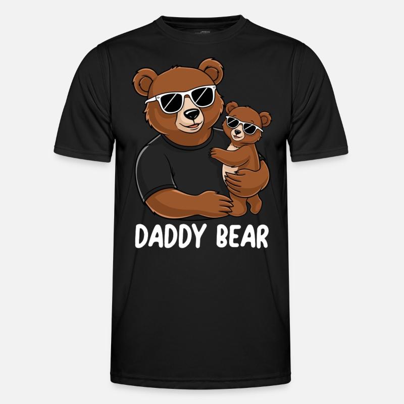 Daddy Bear - Men's Functional T-Shirt - black