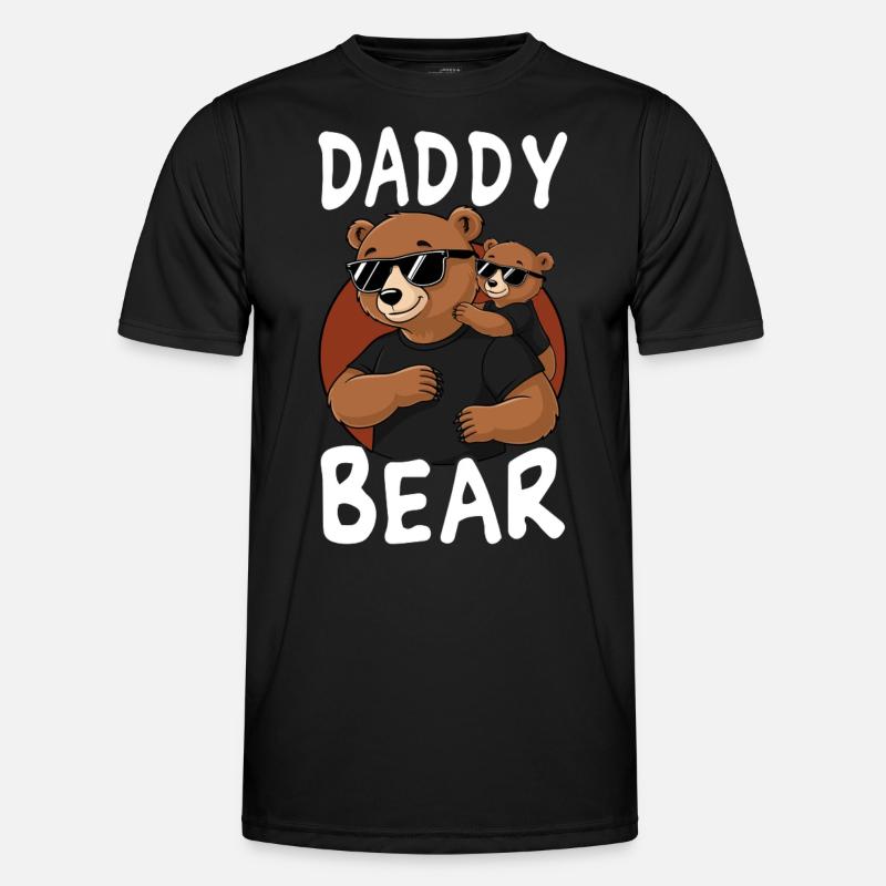 Daddy Bear - Men's Functional T-Shirt - black