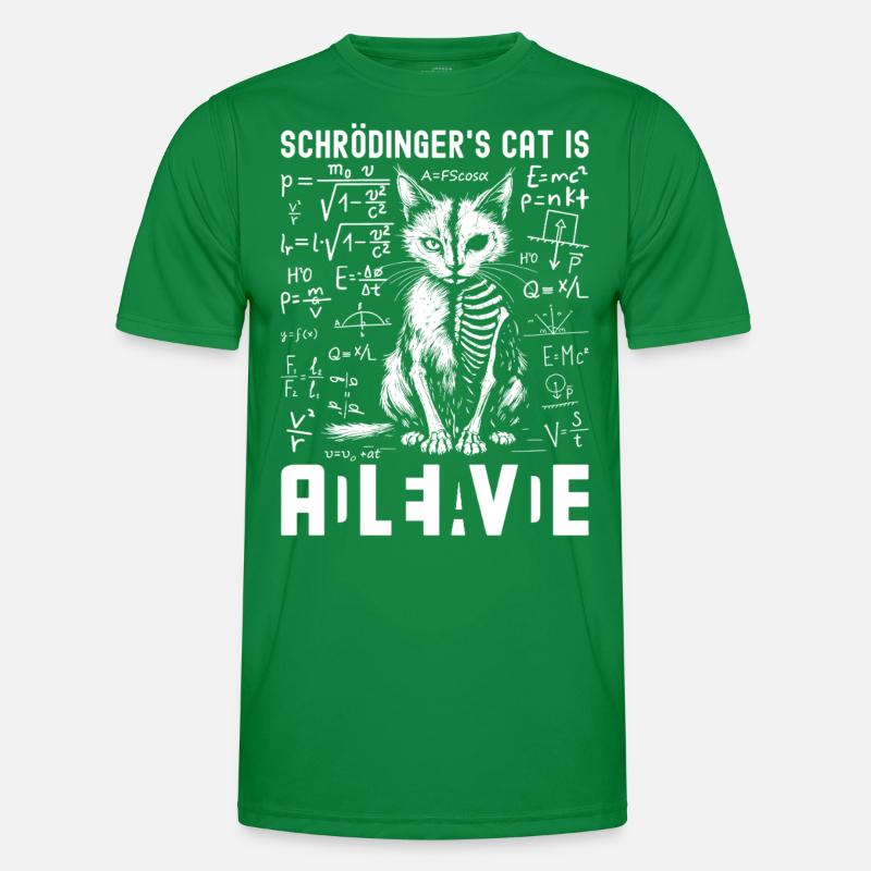 Le chat de Schrödinger mort et vif T-shirt sport Homme