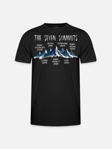 Seven Summits Kosciuszko - Men's Functional T-Shirt - black