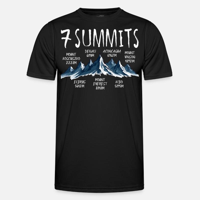 7 Summits Kosciuszko - Men's Functional T-Shirt - black
