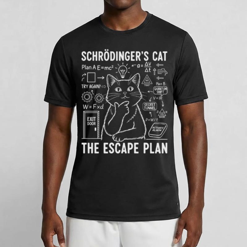 Le plan d’évasion du chat de Schrödinger T-shirt sport Homme