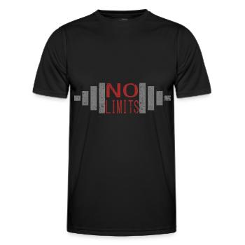 Fitness - Männer Funktions-T-Shirt - Schwarz - Vorne - AI Model Male 178 dark (178cm)