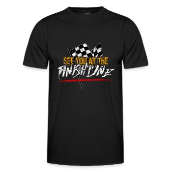 automobile - Men's Functional T-Shirt - black - Front - AI Model Male 178 dark (178cm)