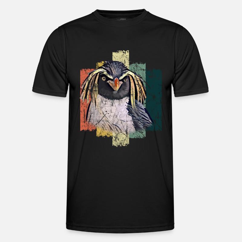 Pinguin Vogel Geschenkidee - Männer Funktions-T-Shirt - Schwarz