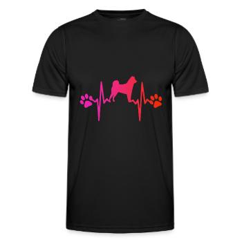 Chien - T-shirt sport Homme - noir - Devant - AI Model Male 178 dark (178cm)