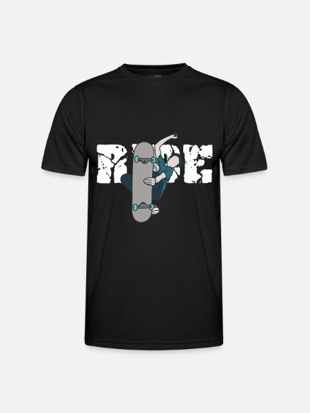skateboard - Men's Functional T-Shirt - black