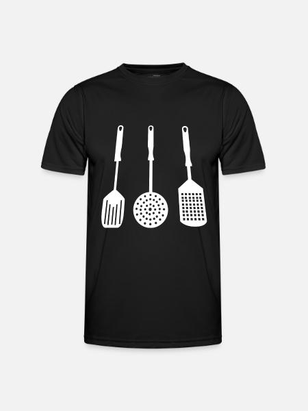 spatula - Men's Functional T-Shirt - black