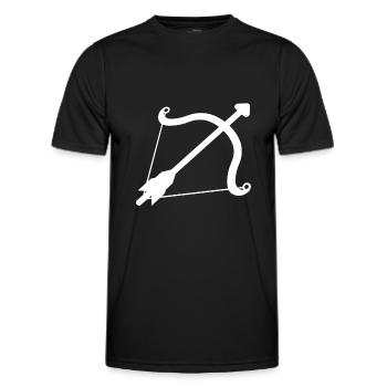 Pfeil und Bogen - Männer Funktions-T-Shirt - Schwarz - Vorne - AI Model Male 178 dark (178cm)