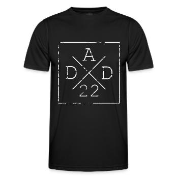 dad 22 Geschenkidee - Männer Funktions-T-Shirt - Schwarz - Vorne - AI Model Male 178 dark (178cm)