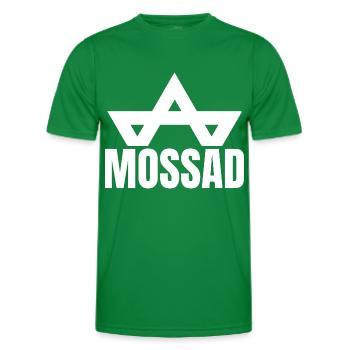 Mossad Israel Israeli Intelligence Tel Aviv - Men's Functional T-Shirt - kelly green - Front - AI Model Male 178 dark (178cm)