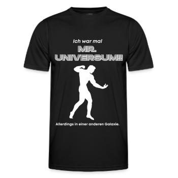 MR. UNIVERSUM body - Männer Funktions-T-Shirt - Schwarz - Vorne - AI Model Male 178 dark (178cm)