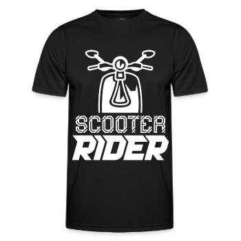 Scooter Riders Ride Scooter Scooter Moped - Men's Functional T-Shirt - black - Front - AI Model Male 178 dark (178cm)
