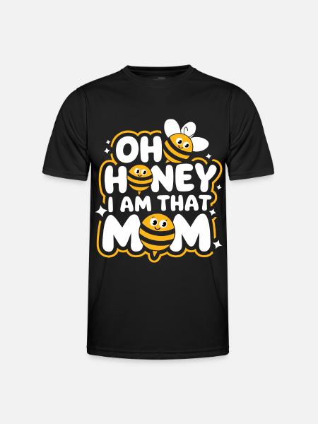 honey bee beekeeper bees bee - Men's Functional T-Shirt - black