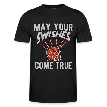 Basketball Basketballer - Men's Functional T-Shirt - black - Front - AI Model Male 178 dark (178cm)