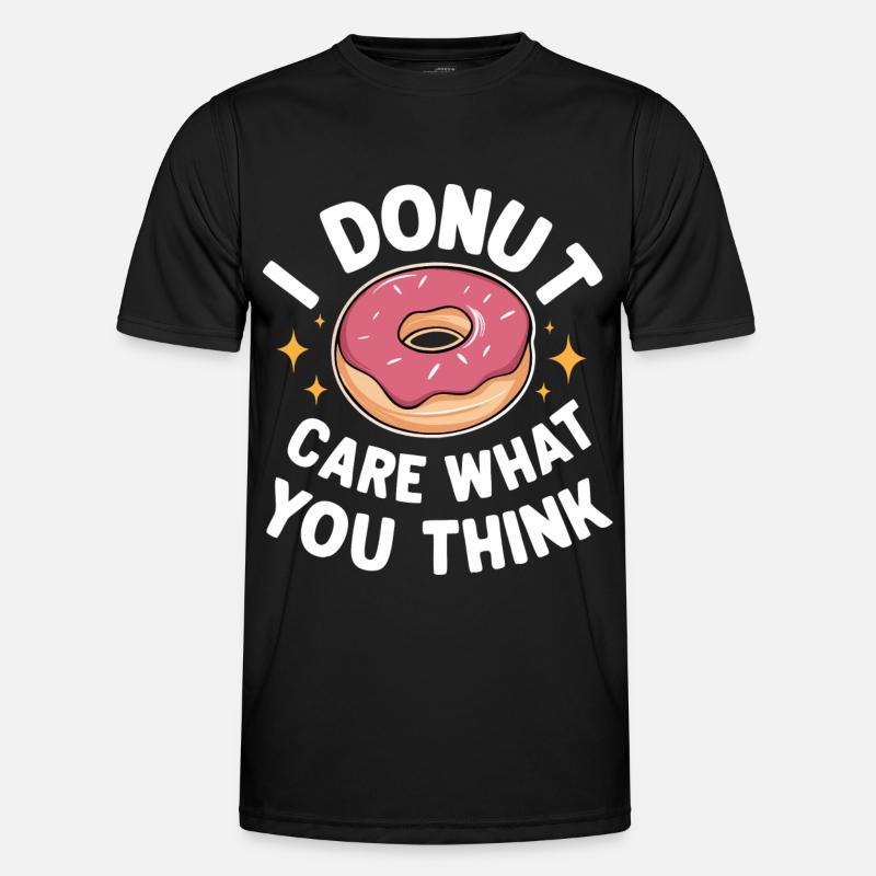 Donut Donuts Candy Bagel - Men's Functional T-Shirt - black