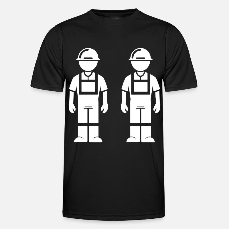 Construction Worker Team - Men's Functional T-Shirt - black