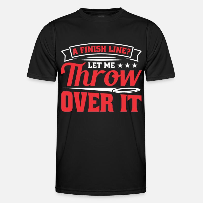Diskuswurf Diskuswerfer Leichtathletik Diskus - Männer Funktions-T-Shirt - Schwarz