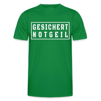 Fête des pères sécurisée style Malle - T-shirt sport Homme - vert - Devant - AI Model Male 178 dark (178cm)