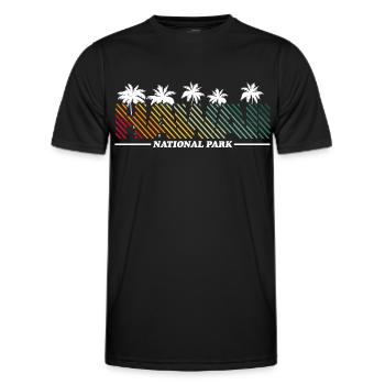 Hawaii retro vintage Schriftzug - Männer Funktions-T-Shirt - Schwarz - Vorne - AI Model Male 178 dark (178cm)