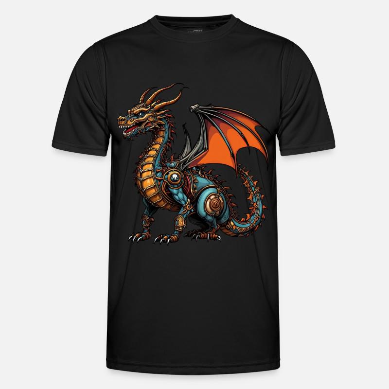 drage - Funktionsshirt til herrer - sort