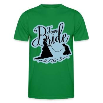 Team Braut Hochzeit Junggesellinnen - Männer Funktions-T-Shirt - Kelly Green - Vorne - AI Model Male 178 dark (178cm)