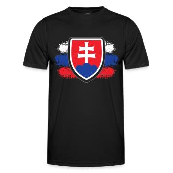 Slovenia - Men's Functional T-Shirt - black - Front - AI Model Male 178 dark (178cm)