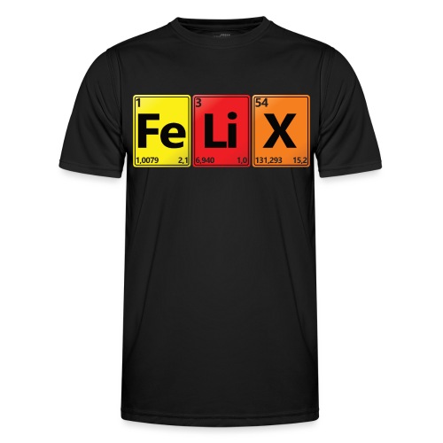 FELIX - Dein Name im Chemie-Look - Männer Funktions-T-Shirt
