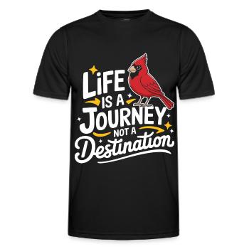 Kardinal Rotkardinal Vogel Roter Kardinal - Männer Funktions-T-Shirt - Schwarz - Vorne - AI Model Male 178 dark (178cm)
