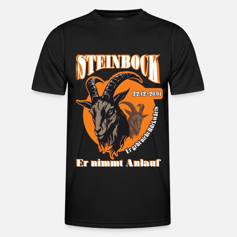 Geburtstag Steinbock Sternzeichen Spruch Männer Funktions-T-Shirt