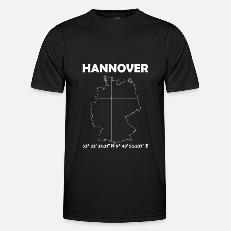 Hanover Map - Men's Functional T-Shirt - black