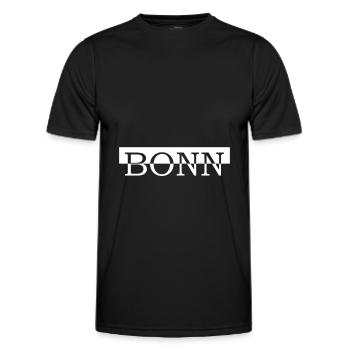 Bonn - Männer Funktions-T-Shirt - Schwarz - Vorne - AI Model Male 178 dark (178cm)