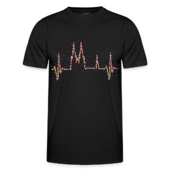 Köln Dom Herzschlag Kölner Karneval - Männer Funktions-T-Shirt - Schwarz - Vorne - AI Model Male 178 dark (178cm)