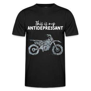 Motorrad Motorradausflug Bikerin Biker - Männer Funktions-T-Shirt - Schwarz - Vorne - AI Model Male 178 dark (178cm)