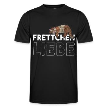 Frettchen Liebe Otter Tierliebhaber - Männer Funktions-T-Shirt - Schwarz - Vorne - AI Model Male 178 dark (178cm)