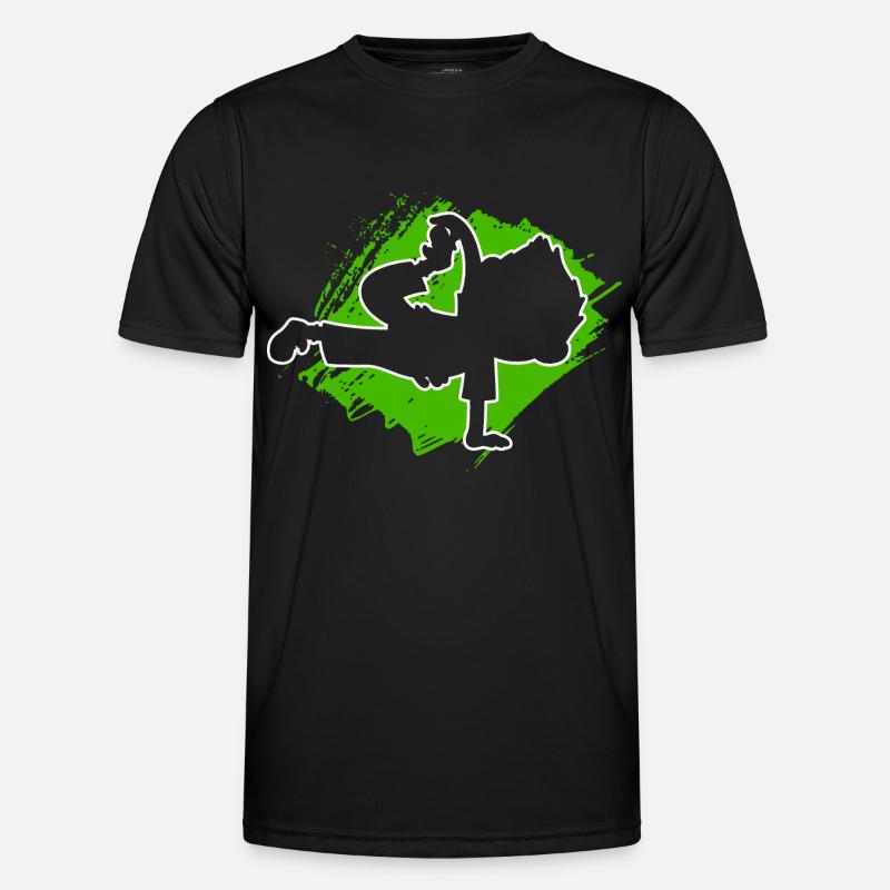 Breakdance Tänzer Männer Funktions-T-Shirt