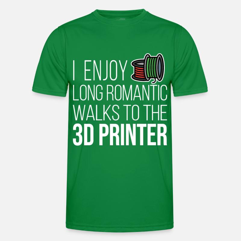I Enjoy Romantic Walk 3D Printer Filament CNC Männer Funktions-T-Shirt