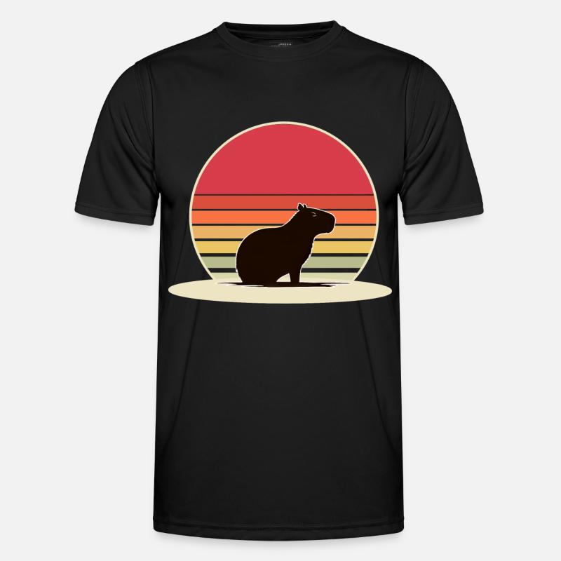 Capybara - Men's Functional T-Shirt - black