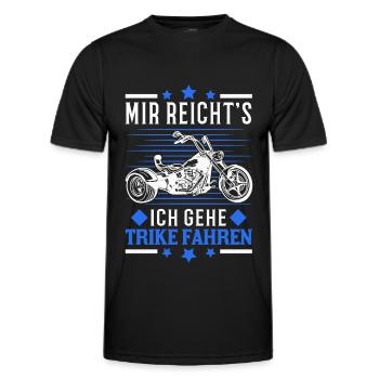 Mir reichts Ich geh Trike fahren Triker Biker - Männer Funktions-T-Shirt - Schwarz - Vorne - AI Model Male 178 dark (178cm)